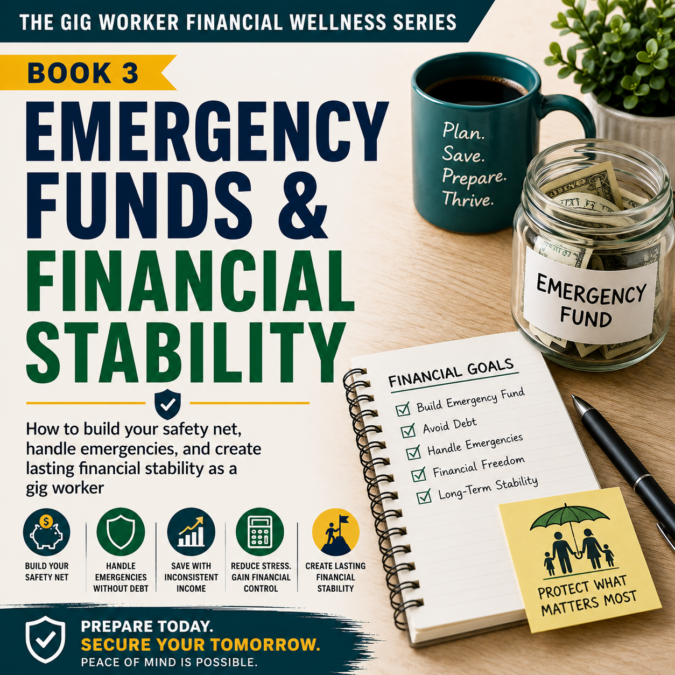 Digital Booklet (Downloadable PDF): Emergency Funds & Financial Stability (Booklet 3 of The Gig Workers Financial Wellness Series)