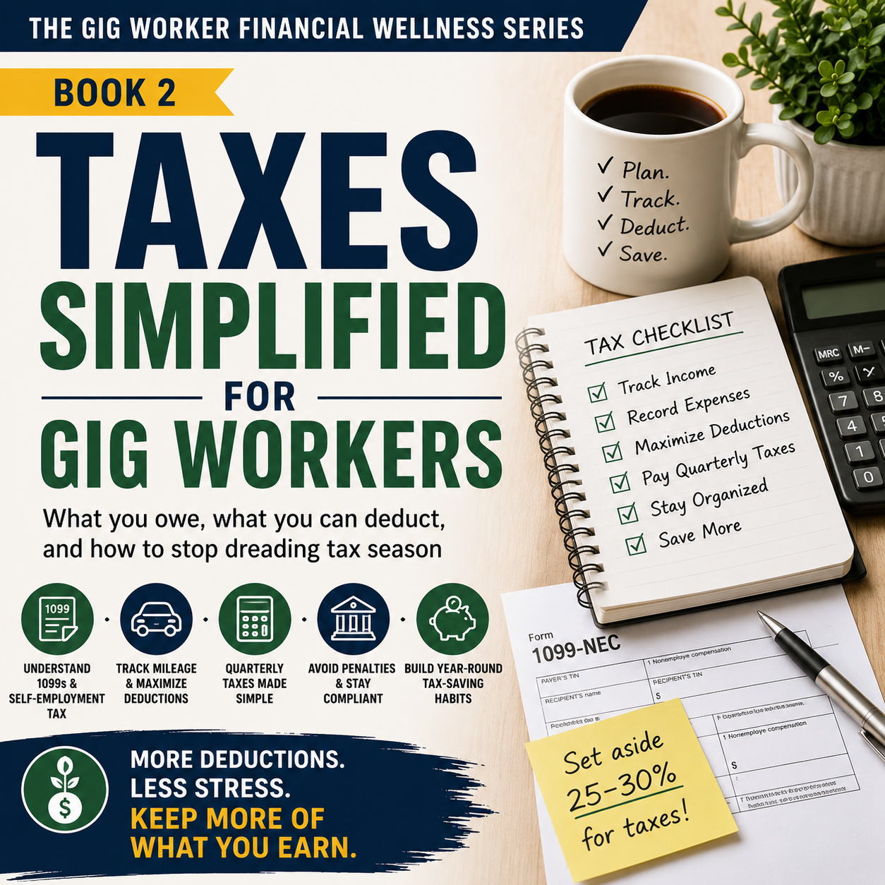 Digital Booklet (Downloadable PDF): Taxes Simplified for Gig Workers (Booklet 2 of the Gig Workers Financial Wellness Series)